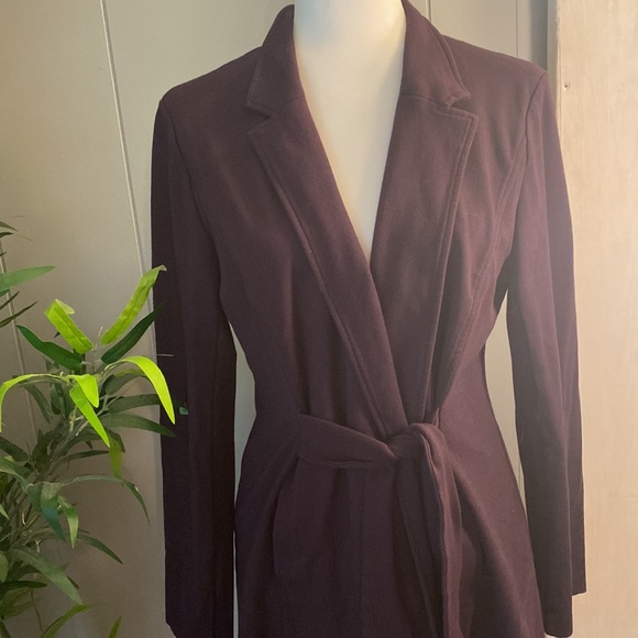 Eileen Fisher - purple sweater coat - size large - Picture 4 of 8